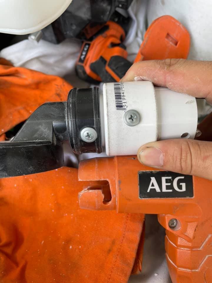 AEG with 40mm straight to 40_25reducer