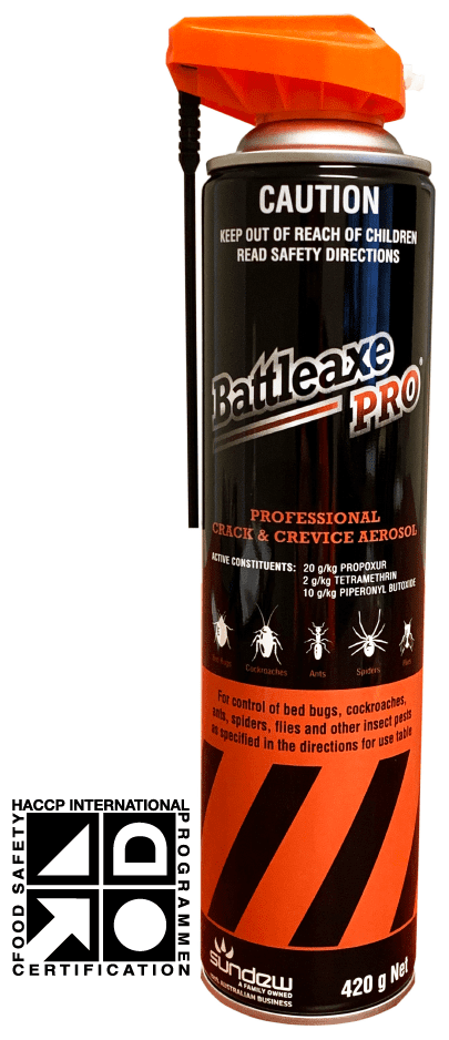 Sundew BattleaxePRO Professional crack and crevice aerosol 420 g HACCP Certified