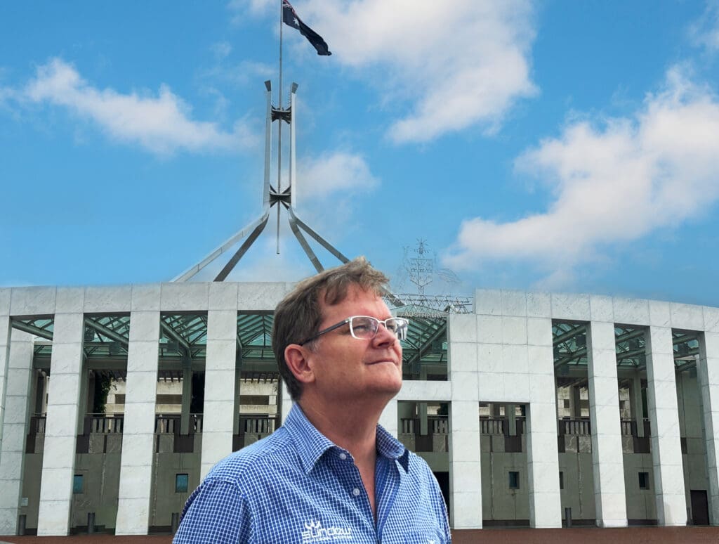 RRAT Senate Inquiry Fire Ants Australia_DavidPriddy CEO at Parliament House March 2024