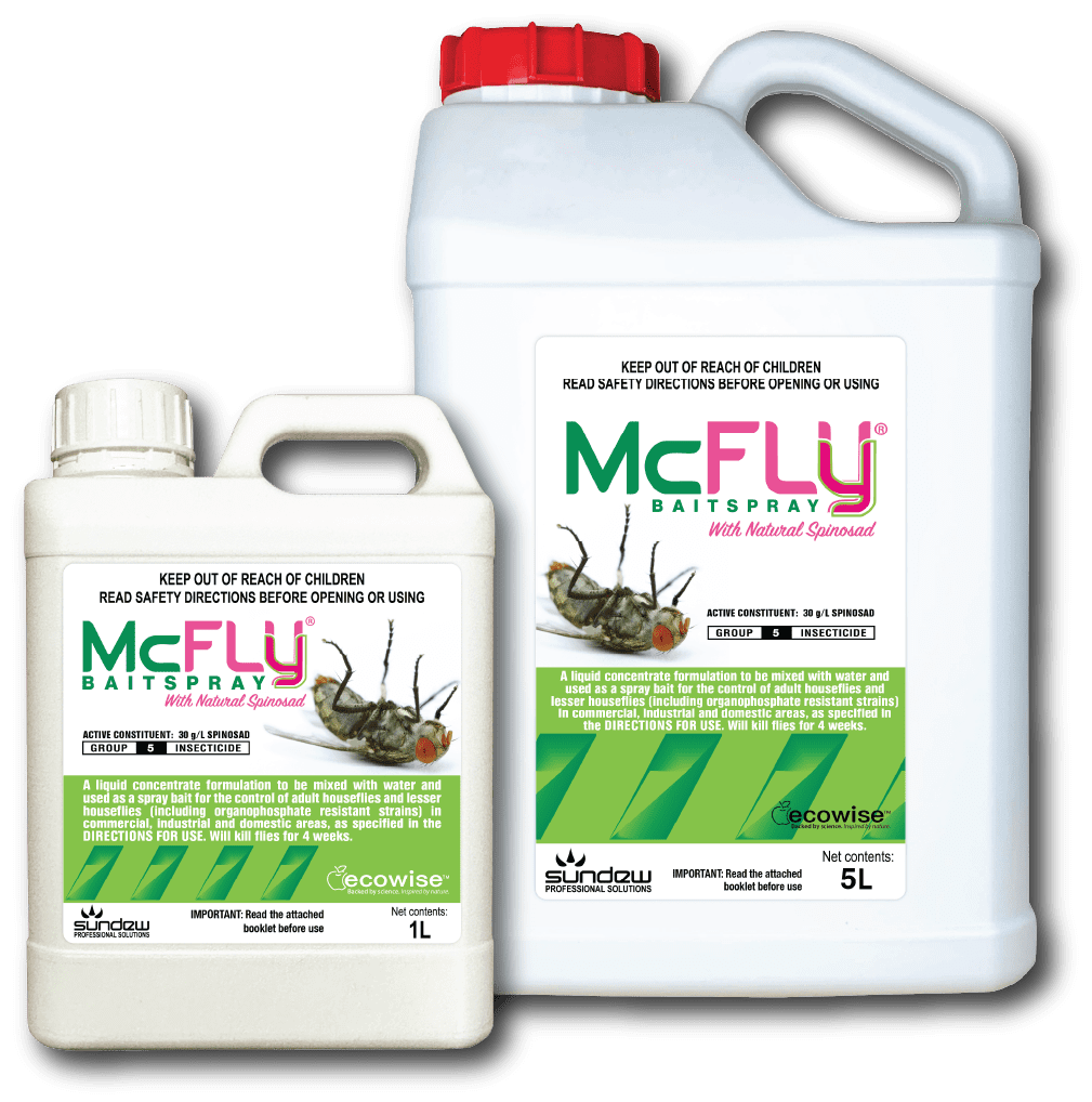Sundew McFly BaitSpray with Natural Spinosad Sundew ecowise 1 L 5 L pack shot