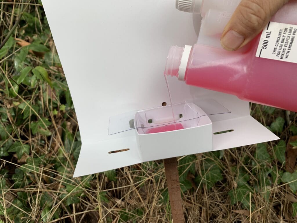 VESPEX Bait being deployed