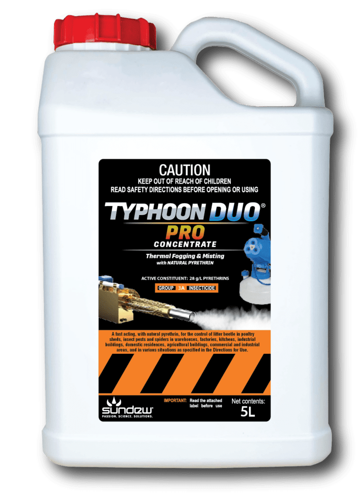 Sundew TyphoonDUO_pack shot 5L_natural pyrethrin thermal fogging ULV misting
