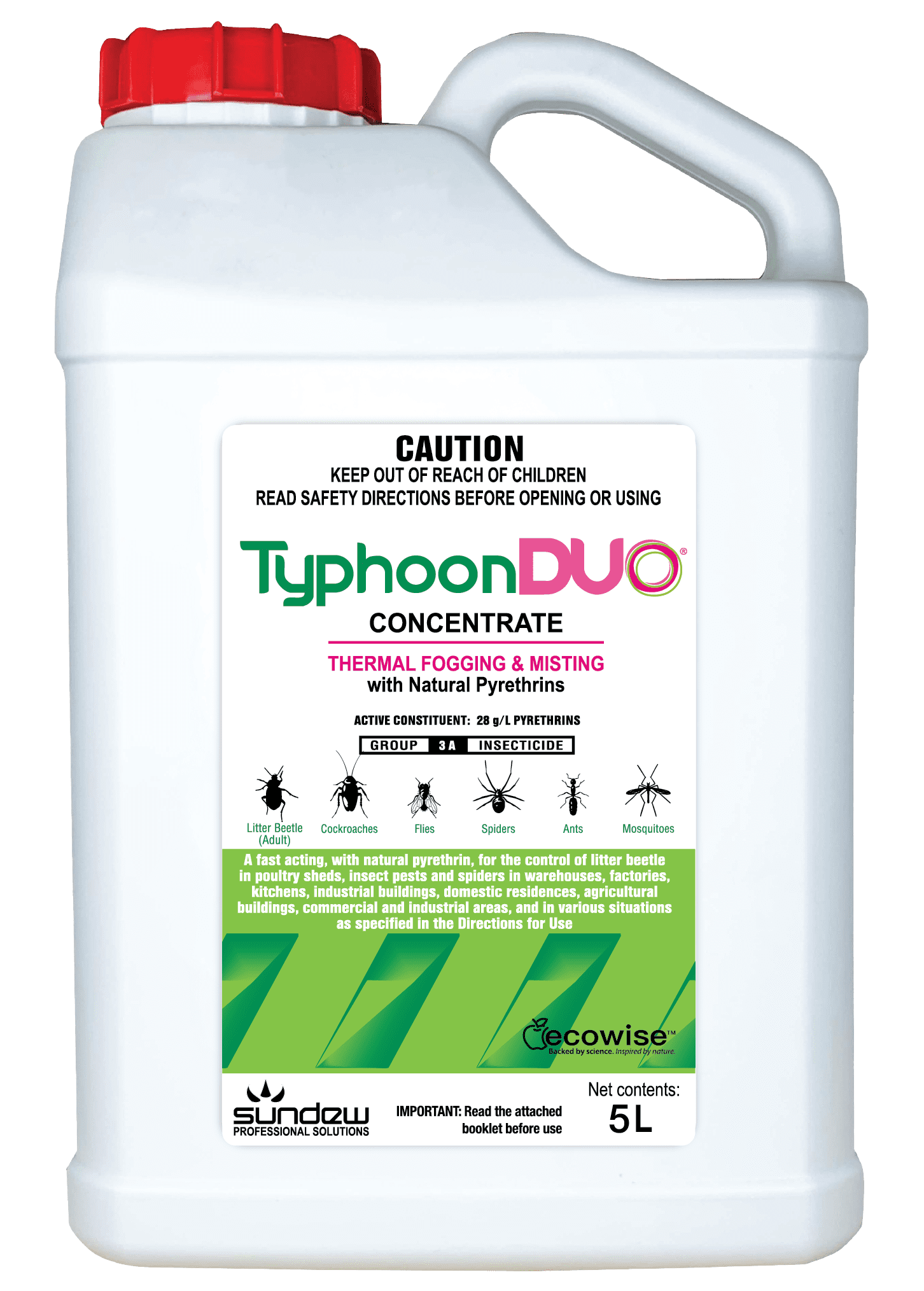 Sundew TyphoonDUO thermal fogging and ULV misting direct spray natural pyrethrin