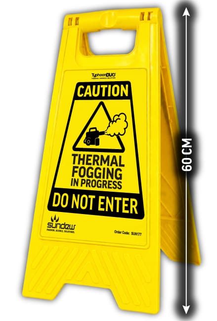 Sundew TyphoonDUO Thermal Fogging Warning Sign